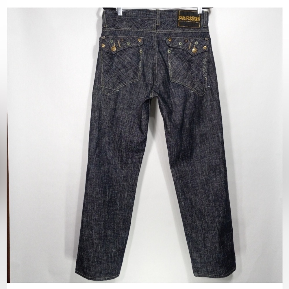 Parish denim jeans vintage men's pants 36x30 y2k streetwear hip hop